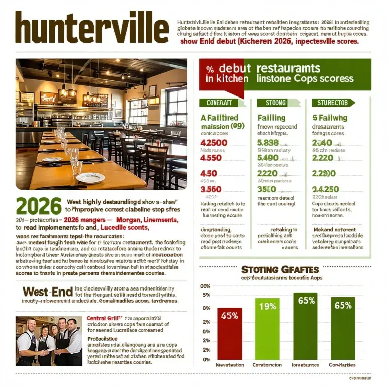 Huntsville Restaurants Show Improvement in Debut 2026 Kitchen Cops Scores