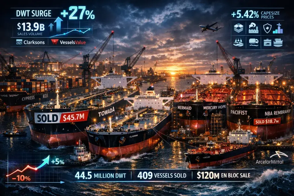 Tanker S&P Activity Surges 27% in DWT Through Early 2025