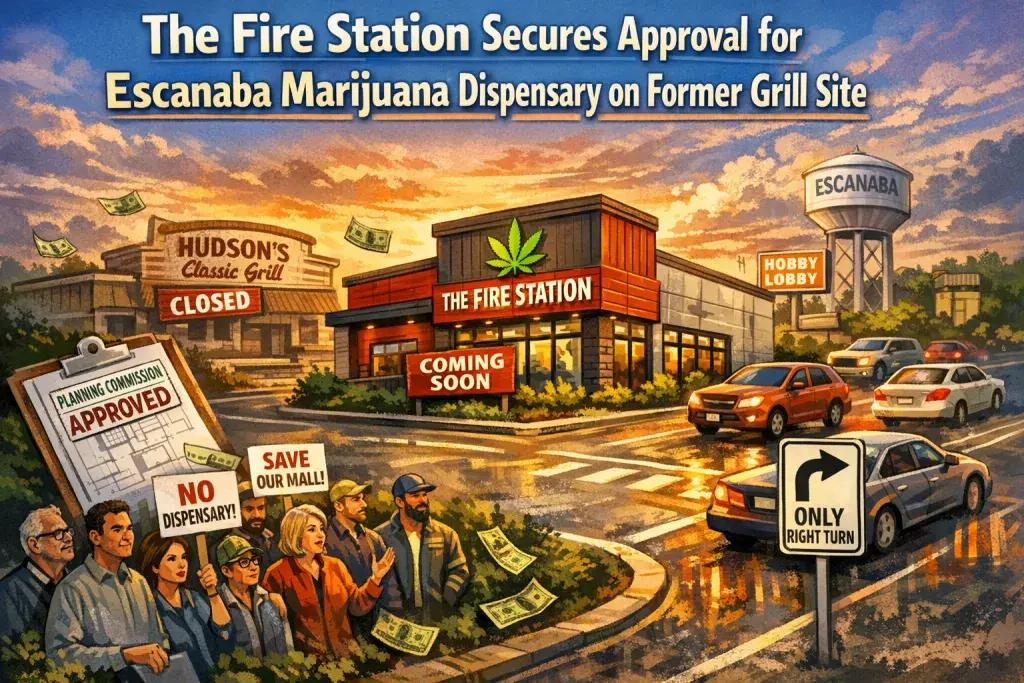 The Fire Station Secures Approval for Escanaba Marijuana Dispensary on Former Grill Site