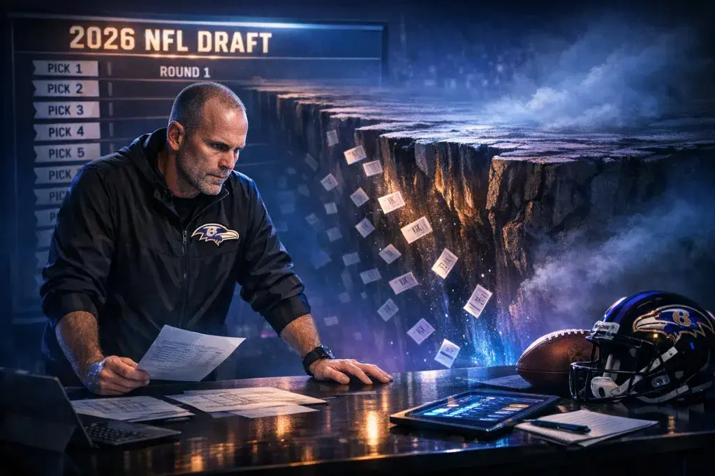 Ravens GM DeCosta Flags 2026 Draft Depth Drop After Round 1 Midway