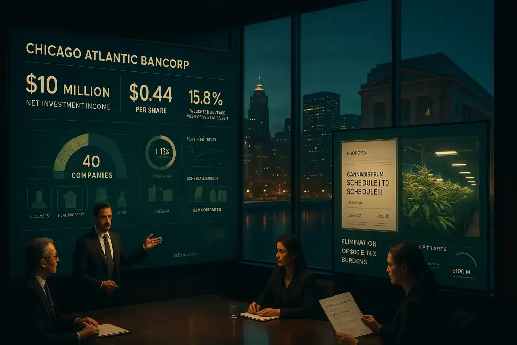 Chicago Atlantic BDC Posts Record Earnings as Federal Cannabis Rescheduling Reshapes Lending Outlook