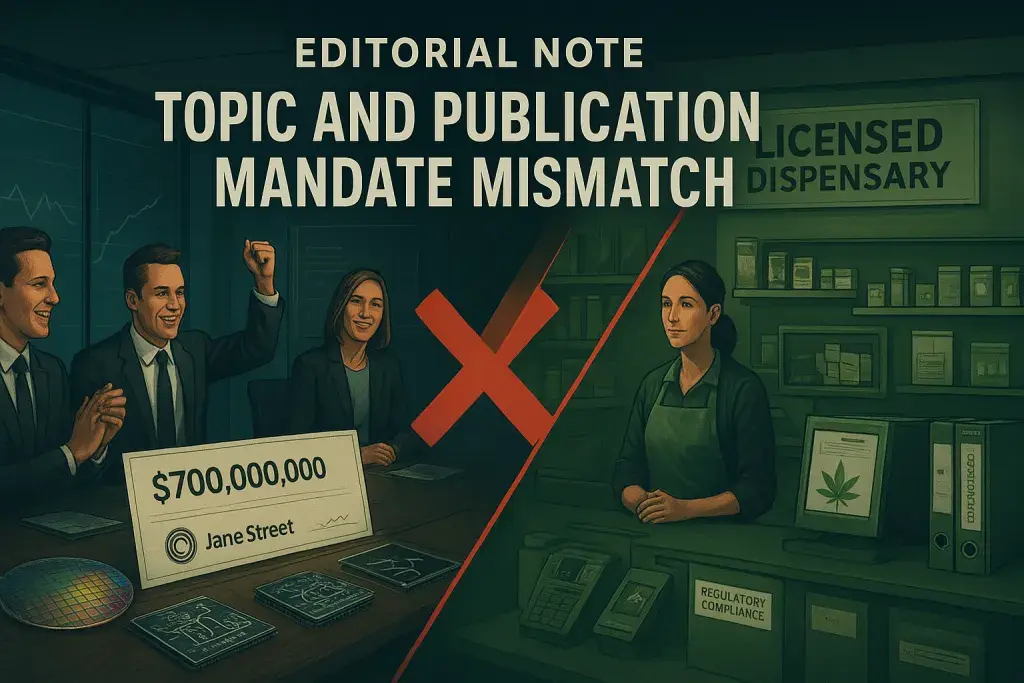 Editorial Note: Topic and Publication Mandate Mismatch