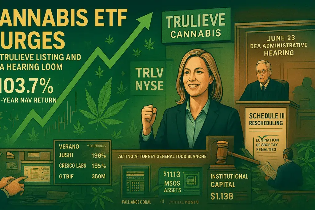 Cannabis ETF Surges as Trulieve Listing and DEA Hearing Loom
