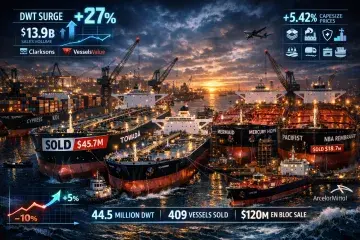 Tanker S&P Activity Surges 27% in DWT Through Early 2025