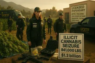 California's Illicit Cannabis Seizures Top $1.3 Billion as UCETF Tightens Enforcement Grip