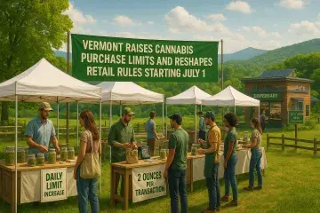 Vermont Raises Cannabis Purchase Limits and Reshapes Retail Rules Starting July 1